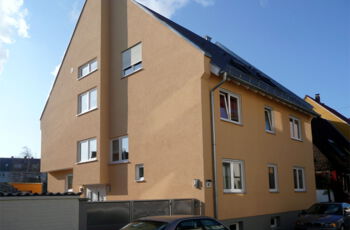 Glaserei Simon - Mehrfamilienhaus mit PVC - Fenstern